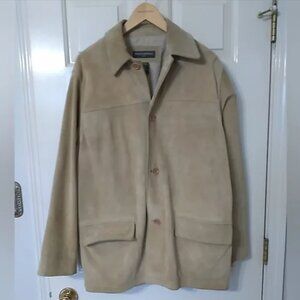 Banana Republic genuine suede leather jacket in Beige size S